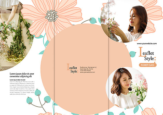 PSD 템플릿 편집 표지디자인 북디자인 출판디자인 여자 표지 리플렛 북커버 3단접지 팜플렛 상반신 성인 취미 옆모습 세명 30대 한국인 꽃꽂이 이미지템플릿 꽃 뷰포인트 사람 동양인 장년 원예 파일형식