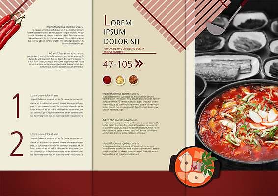 PSD 템플릿 편집 표지디자인 북디자인 출판디자인 내지 한식 음식 리플렛 북커버 3단접지 반찬 팜플렛 사람없음 냄비 국자 홍고추 매운탕 갈치구이 이미지템플릿 고추 주방용품 솥 탕 생선구이 파일형식