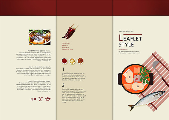 PSD 템플릿 편집 표지디자인 북디자인 출판디자인 표지 한식 음식 리플렛 북커버 3단접지 팜플렛 사람없음 냄비 국자 생선요리 홍고추 고등어 매운탕 이미지템플릿 고추 주방용품 어류 솥 탕 파일형식