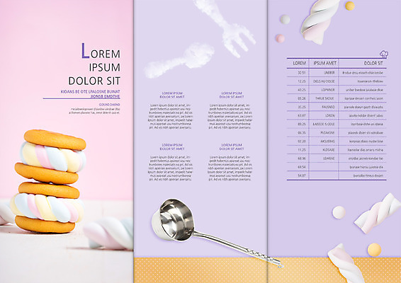 PSD 템플릿 편집 표지디자인 북디자인 출판디자인 내지 음식 리플렛 포크 북커버 3단접지 디저트 팜플렛 사람없음 쿠키 제과 숟가락 계량스푼 마시멜로우 이미지템플릿 식기 주방용품 수저 제과제빵 파일형식