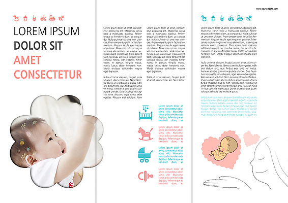 PSD 템플릿 편집 표지디자인 북디자인 출판디자인 남자 내지 리플렛 북커버 3단접지 엄마 팜플렛 상반신 옆모습 세명 한국인 육아 아기 말_동물 노리개젖꼭지 유모차 아기침대 이미지템플릿 뷰포인트 포유류 가족 사람 동양인 아기용품 침대 파일형식