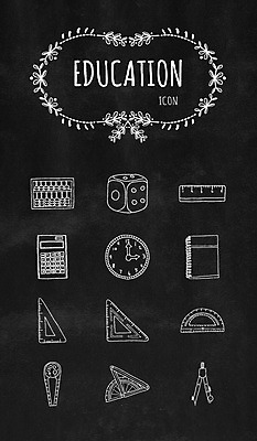 아이콘 교육 시계 자 사람없음 공책 계산기 주판 라인아이콘 오브젝트 주사위 삼각자 컴파스 각도기 제도기 2D아이콘 AI파일 문구용품 장비 제도기구 파일형식 벡터