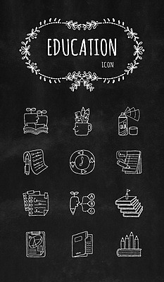 아이콘 교육 종이 시계 문구용품 사람없음 책 펜 라인아이콘 오브젝트 스프레이 체크리스트 화일철 2D아이콘 AI파일 필기구 파일 파일형식 벡터