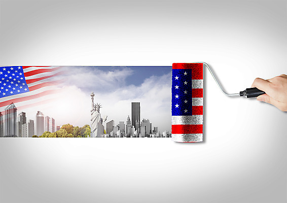 PSD 구름 편집 편집이미지 손 비즈니스 페인팅 하늘 한명 빌딩 신체부위 미국 도시 성조기 자유의여신상 페인트롤러 이미지편집 자연요소 1 북아메리카 사람 건물 세계문화유산 국기 파일형식