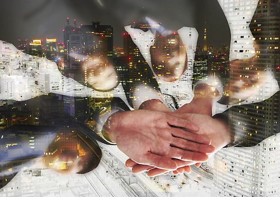 PSD 편집 편집이미지 여자 남자 실루엣 협력 빌딩 여러명 상반신 20대 성인 파이팅 도시 비즈니스맨 비즈니스우먼 야간 일본인 손모으기 내려보기 이미지편집 자연요소 외국인 다수 비즈니스 모션 촬영기법 사람 동양인 손짓 청년 건물 직장인 파일형식