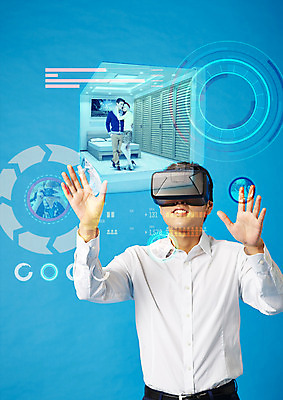 PSD 서양인 편집 편집이미지 커플 여자 남자 스마트라이프 여러명 상반신 20대 성인 30대 사진촬영 한국인 침대 비즈니스맨 장롱 스마트 터치스크린 가상현실 오큘러스 VR기기 이미지편집 외국인 라이프스타일 가구 다수 컨셉 비즈니스 관계 사람 동양인 청년 장년 촬영 기계 직장인 파일형식