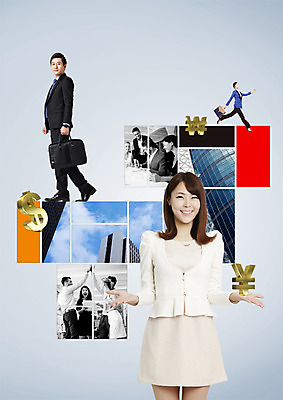 PSD 서양인 편집 편집이미지 여자 남자 서류가방 회의 웃음 빌딩 여러명 20대 성인 금융 달러 한국인 비즈니스맨 비즈니스우먼 원화 화폐기호 엔 하이파이브 이미지편집 외국인 기호 다수 돈 가방 비즈니스 표정 사람 동양인 손짓 청년 건물 경제 직장인 화폐 파일형식