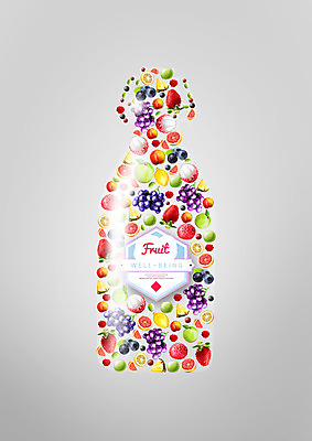 PSD 편집 편집이미지 웰빙 음식 오렌지 과일 딸기 포도 사람없음 병 사과 레몬 블루베리 망고스틴 이미지편집 식기 파일형식