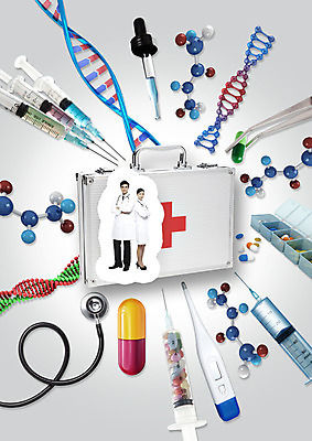 전신 PSD 서양인 편집 편집이미지 여자 남자 의학 청진기 주사기 서기 성인 두명 알약 팔짱 의사 의사가운 구급상자 온도계 체온계 스포이트 염색체 분자구조모형 이미지편집 외국인 의료기기 모션 사람 약 모형 의료진 의료용품 가운 생명공학 분자구조 피펫 파일형식