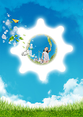 PSD 서양인 구름 편집 편집이미지 하늘 나뭇잎 한명 소녀 빌딩 상반신 자연보호 환경 그린캠페인 풀 그린에너지 풍력에너지 종이비행기 톱니바퀴 이미지편집 자연요소 외국인 식물 1 여자 어린이 캠페인 잎 자연 사람 건물 에너지 보호 종이접기 파일형식