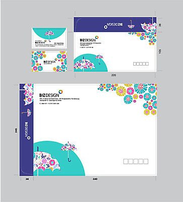 템플릿 문양 꽃잎 우산 명함 명함템플릿 서류봉투 편지봉투 사람없음 세트 패키지 봉투템플릿 우편봉투 비즈디자인 봉투디자인 이미지템플릿 AI파일 꽃 봉투 편지 우편물 파일형식 벡터