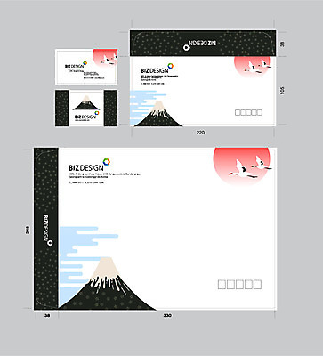 템플릿 명함 명함템플릿 서류봉투 편지봉투 사람없음 세트 태양 학 패키지 후지산 봉투템플릿 우편봉투 비즈디자인 봉투디자인 이미지템플릿 AI파일 자연요소 조류 봉투 산 일본 세계문화유산 편지 우편물 파일형식 벡터