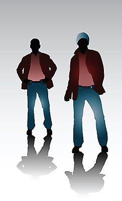 포토 JPG 해외이미지 실루엣 컨셉 셔츠 일러스트 그림자 서기 경사 성인 사람없음 파란색 반사 유행 검은색 재킷 회색 흰색 청바지 고립 스타일 해외202004 해외포토 컬러 상의 바지 모션 촬영기법 사람 외투 파일형식 이미지허브