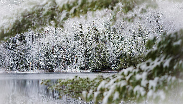포토 JPG 해외이미지 호수 자연 사람없음 야외 물 강 반사 평화 환경 침묵 추위 흰색 나뭇가지 시골 신선 황무지 숲 11월 침엽수 야광 내추럴 삼림지대 눈내림 해외202004 해외포토 자연요소 나무 컬러 컨셉 눈_날씨 빛 소리 날짜 생태계 파일형식 이미지허브