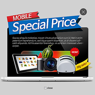 PSD 템플릿 웹템플릿 수박 팝업 이벤트팝업 웹팝업 스마트라이프 사람없음 노트북 세일 카메라 레이어팝업 토스트기 이미지템플릿 라이프스타일 과일 전자제품 가전제품 파일형식