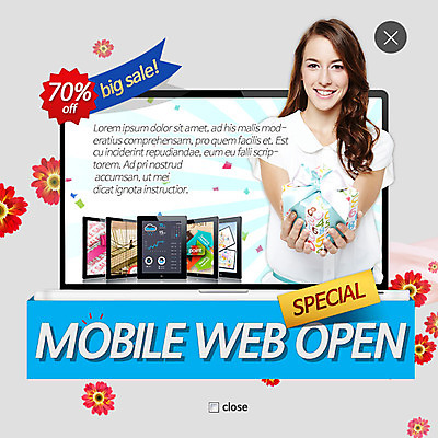 PSD 외국인 템플릿 여자 꽃잎 웹템플릿 팝업 이벤트팝업 웹팝업 스마트라이프 한명 성인 선물상자 태블릿 세일 레이어팝업 이미지템플릿 1 라이프스타일 꽃 선물 사람 인종 전자제품 스마트기기 상자 파일형식