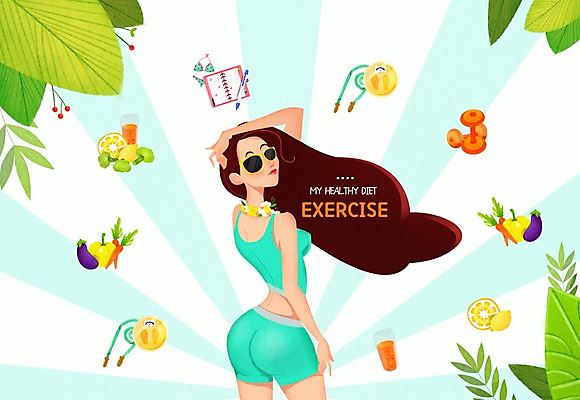 PSD 여자 다이어트 일러스트 가지 파프리카 한명 성인 선글라스 다이어리 당근 아령 풀잎 뒤돌아보기 레몬 체중계 줄넘기 국내일러스트 1 안경 잎 채소 과일 모션 뿌리채소 건강 사람 운동 사무용품 풀_식물 파일형식