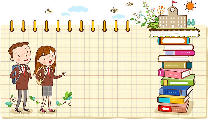 학생 여자 남자 교복 일러스트 학교 청소년 프레임 두명 책 스쿨라이프 공책 국내일러스트 AI파일 라이프스타일 옷 교육 문구용품 사람 파일형식 벡터