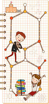 학생 여자 남자 교복 일러스트 학교 청소년 프레임 두명 책 스쿨라이프 화학 화학수업 국내일러스트 AI파일 라이프스타일 옷 교육 과학 사람 파일형식 벡터