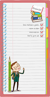 학생 남자 교복 일러스트 청소년 프레임 한명 책 연필 스쿨라이프 공책 체크리스트 국내일러스트 AI파일 1 라이프스타일 옷 학교 문구용품 학용품 사람 필기구 파일형식 벡터