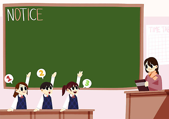 PSD 학생 여자 남자 교복 일러스트 청소년 프레임 여러명 성인 스쿨라이프 교사 칠판 출석부 출석 국내일러스트 직업 라이프스타일 옷 다수 학교 사람 파일형식