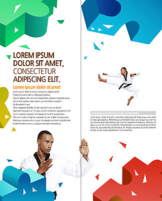 전신 PSD 서양인 템플릿 편집 표지디자인 북디자인 출판디자인 남자 내지 리플렛 흑인 2단접지 북커버 팜플렛 상반신 20대 성인 두명 운동 퍼즐 킥 태권도 태권도복 손날찌르기 이미지템플릿 외국인 모션 건강 도복 사람 청년 격투기 파일형식