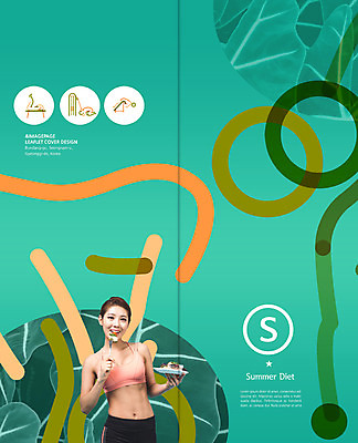 PSD 템플릿 편집 접시 표지디자인 북디자인 출판디자인 여자 표지 리플렛 다이어트 채소 2단접지 북커버 한명 웃음 팜플렛 상반신 20대 성인 운동복 운동 샐러드 한국인 탱크톱 먹기 이미지템플릿 1 식기 옷 음식 상의 모션 표정 건강 사람 동양인 청년 파일형식