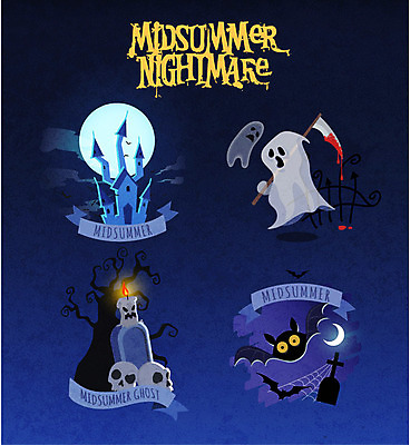 나무 일러스트 초 해골 사람없음 라벨 달 무덤 공동묘지 성 유령 박쥐 낫 호러 호러캐릭터 국내일러스트 일러캐릭터 AI파일 자연요소 식물 캐릭터 건축물 포유류 뼈 프레임 공포 파일형식 벡터