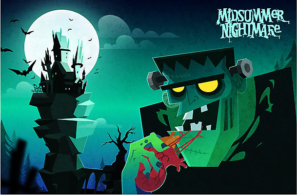 나무 구름 포스터 일러스트 사람없음 심장 성 박쥐 몬스터 유령의집 프랑켄슈타인 호러 호러캐릭터 국내일러스트 일러캐릭터 AI파일 자연요소 식물 캐릭터 건축물 포유류 장기_의학 공포 파일형식 벡터