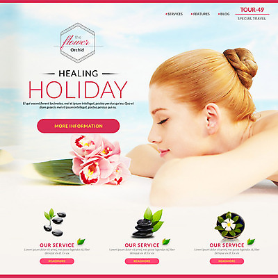 PSD 외국인 템플릿 여자 꽃잎 여행 웹템플릿 이벤트페이지 한명 이벤트 성인 마사지 휴양지 이미지템플릿 1 꽃 사람 인종 장소 페이지 파일형식