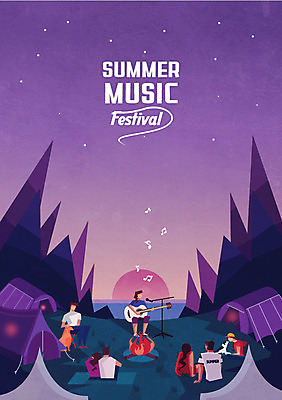 커플 남자 포스터 반려견 바다 일러스트 노래 산 텐트 여러명 성인 여름 태양 노을 캠핑 기타 강아지 모닥불 캠핑장 마이크 국내일러스트 AI파일 자연요소 계절 음악 음향기기 다수 관계 불 현악기 레저 캠핑도구 사람 반려동물 개 파일형식 벡터