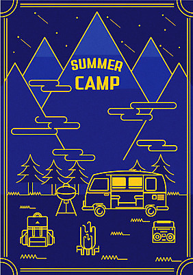 나무 구름 포스터 별 일러스트 배낭 밤하늘 산 사람없음 캠핑 유성 모닥불 라디오 캠핑카 바베큐그릴 국내일러스트 AI파일 자연요소 식물 가방 자동차 하늘 불 레저 전자제품 그릴 야간 바비큐 파일형식 벡터