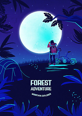 남자 실루엣 포스터 일러스트 배낭 자연 밤하늘 한명 성인 카메라 자전거 캠핑 보름달 반딧불이 캠핑족 국내일러스트 AI파일 1 곤충 가방 하늘 레저 촬영기법 사람 전자제품 바이크 달 야간 생태계 신조어 파일형식 벡터