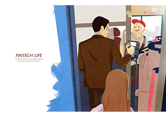 PSD 여자 남자 일러스트 모바일 버스 성인 세명 스마트폰 쇼핑 결제 버스기사 핀테크 국내일러스트 육상교통 대중교통 사람 금융 핸드폰 스마트기기 운전사 파일형식