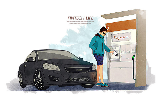 PSD 남자 일러스트 자동차 모바일 한명 성인 스마트폰 선글라스 결제 비니 주유기 주유소 셀프주유소 핀테크 국내일러스트 모자_잡화 1 안경 육상교통 사람 금융 핸드폰 스마트기기 기계 주유 파일형식