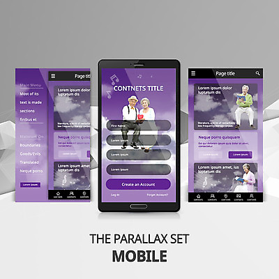 PSD 템플릿 여자 노년 남자 웹템플릿 음표 모바일 여러명 성인 취미 책 실버라이프 독서 노부부 한국인 모바일템플릿 패럴렉스 이미지템플릿 라이프스타일 기호 부부 음악 다수 사람 동양인 파일형식