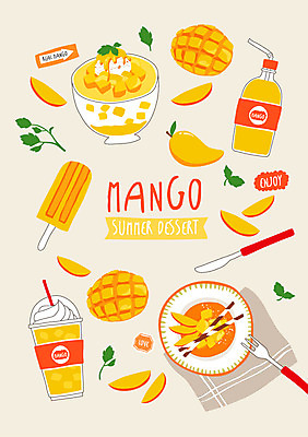 접시 백그라운드 포크 일러스트 디저트 여름음식 사람없음 여름 나이프 빙수 망고 막대아이스크림 망고주스 스무디 국내일러스트 AI파일 식기 계절 음료 음식 아이스크림 칼 과일주스 열대과일 파일형식 벡터 여름_계절