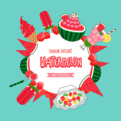 백그라운드 일러스트 디저트 여름음식 수박 프레임 사람없음 여름 숟가락 소프트아이스크림 막대아이스크림 수박주스 수박화채 제철음식 제철과일 과채 국내일러스트 AI파일 계절 음식 채소 과일 아이스크림 수저 과일주스 제철 화채 파일형식 벡터 여름_계절