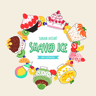 백그라운드 일러스트 딸기 디저트 여름음식 프레임 키위 사람없음 여름 파인애플 블루베리 빙수 아이스크림콘 팥빙수 과일빙수 딸기빙수 제철음식 국내일러스트 AI파일 계절 음식 과일 열대과일 콘 제철 파일형식 벡터 여름_계절