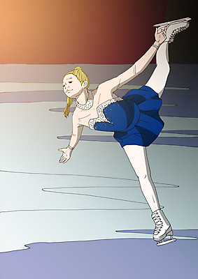 PSD 여자 올림픽 일러스트 운동선수 동계올림픽 실내 한명 성인 피겨스케이팅 아이스스케이트 피겨스케이터 국내일러스트 1 스포츠 사람 내부 스케이팅 스케이터 파일형식