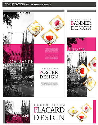 PSD 건축물 배너 배너템플릿 가로배너 ZIP 포스터 세로배너 디저트 서양음식 사람없음 세트 쿠키 현수막 스페인 카나페 생크림 사그라다파밀리아 템플릿 건축 유럽 음식 가로 세로 성당 크림 바르셀로나 파일형식