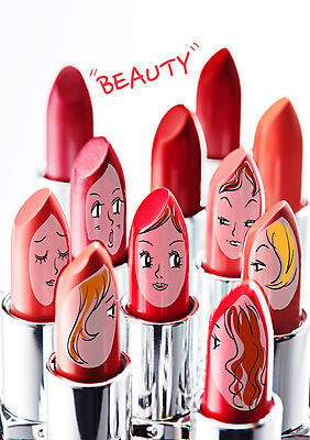 응시 여자 얼굴 포토일러 표정 여러명 성인 화장 뷰티 립스틱 이미지편집 AI파일 편집이미지 시선 다수 사람 신체부위 화장품 파일형식 벡터