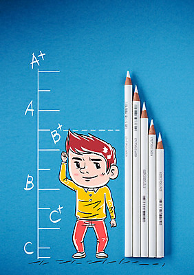 전신 교육 남자 포토일러 색연필 한명 서기 성장 키_신체 성적 에이플러스 이미지편집 AI파일 편집이미지 1 신체 모션 학용품 사람 점수 파일형식 벡터