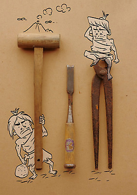 남자 포토일러 산 사람 성인 두명 도구 망치 원시인 이미지편집 AI파일 편집이미지 공구 파일형식 벡터