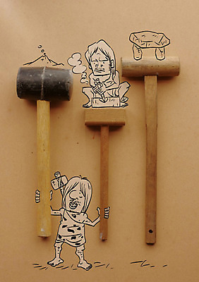 남자 포토일러 사람 성인 두명 도구 망치 원시인 고인돌 부싯돌 이미지편집 AI파일 편집이미지 돌_바위 공구 무덤 청동기 파일형식 벡터