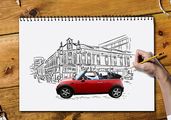 손 여자 남자 여행 포토일러 여러명 20대 성인 건물 한국인 도시 스케치 스케치북 오픈카 이미지편집 AI파일 편집이미지 건축물 다수 승용차 학용품 미술 사람 동양인 청년 신체부위 파일형식 벡터