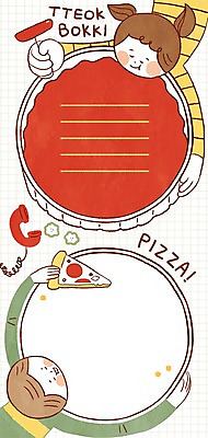 PSD 여자 남자 어린이 일러스트 프레임 피자 두명 메모지 떡볶이 배송 수화기 배달음식 음식배달 국내일러스트 음식 패스트푸드 서양음식 사람 사무용품 분식 전화기 배달 파일형식