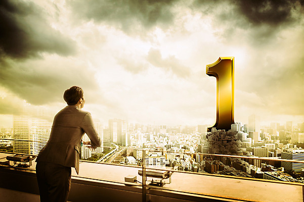 JPG 구름 편집이미지 1 남자 비즈니스 한명 빌딩 성인 뒷모습 도시 비즈니스맨 디지털합성 디지털아트 편집실사 자연요소 뷰포인트 사람 건물 직장인 CG 파일형식