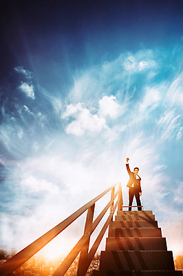 JPG 구름 편집이미지 남자 비즈니스 하늘 한명 성인 빛 계단 파이팅 한국인 비즈니스맨 디지털합성 디지털아트 편집실사 자연요소 1 모션 사람 동양인 직장인 CG 파일형식
