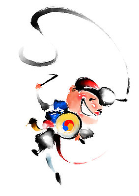 PSD 한국전통 남자 전통문화 일러스트 캘리그라피 한명 전통놀이 풍물놀이 사물놀이 소고 상모 사물놀이패 상모돌리기 국내일러스트 1 전통 문화 놀이 타악기 한국 국악기 국악 사람 전통공연 파일형식